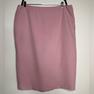 Silk Skirt Pink Pencil Neutral Capsule Elle Woods Career Office Old Money Luxury